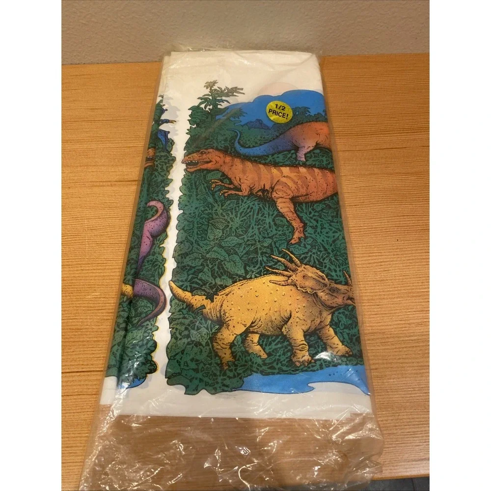 Vintage NOS Dinosaur Table Cover  54